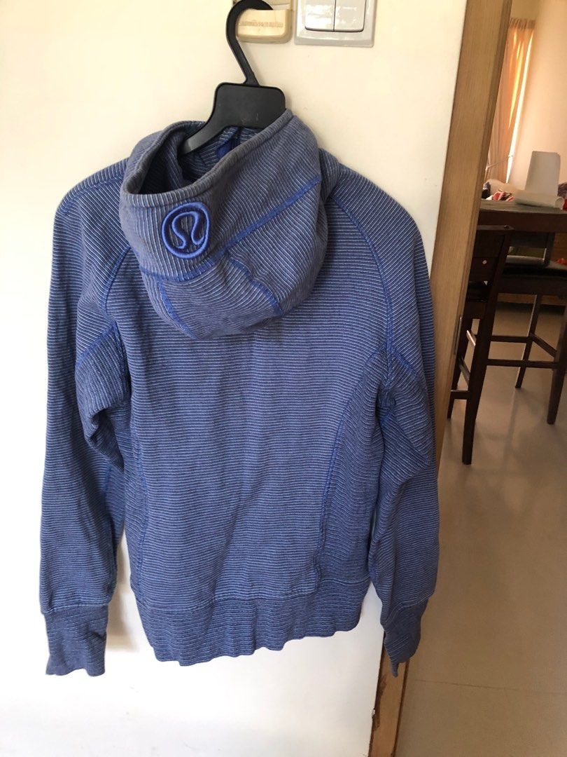 Lululemon scuba hoodie microstrip L for women Men s Fashion Tops Sets Hoodies on Carousell