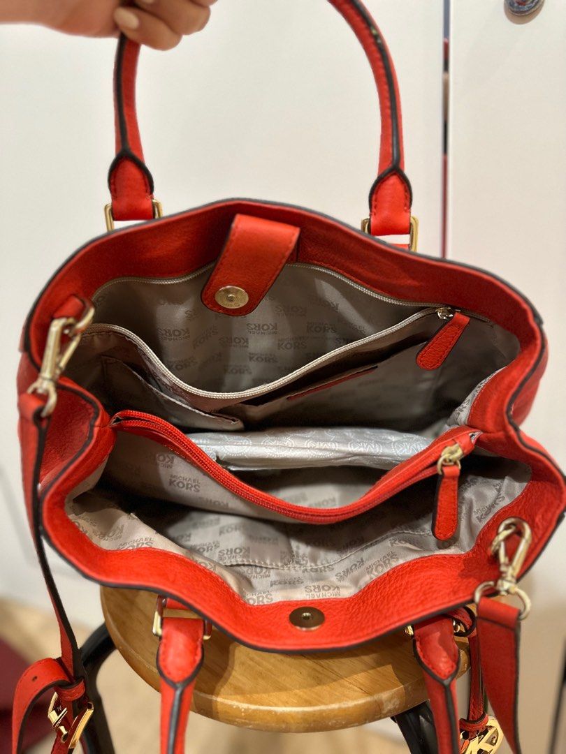 Orange michael kors bag shop