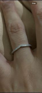 Moissanite wedding ring