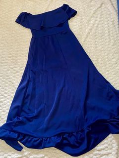 Navy blue long dress