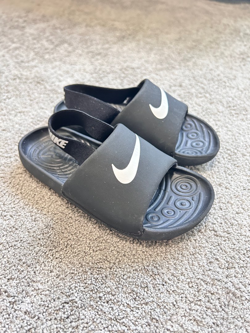 Nike Baby Kids Slippers Black Toddler Slides