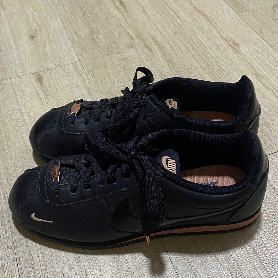 Nike Cortez in Black Rose Gold US Size 9.5 Men s Fashion Footwear Sneakers on Carousell