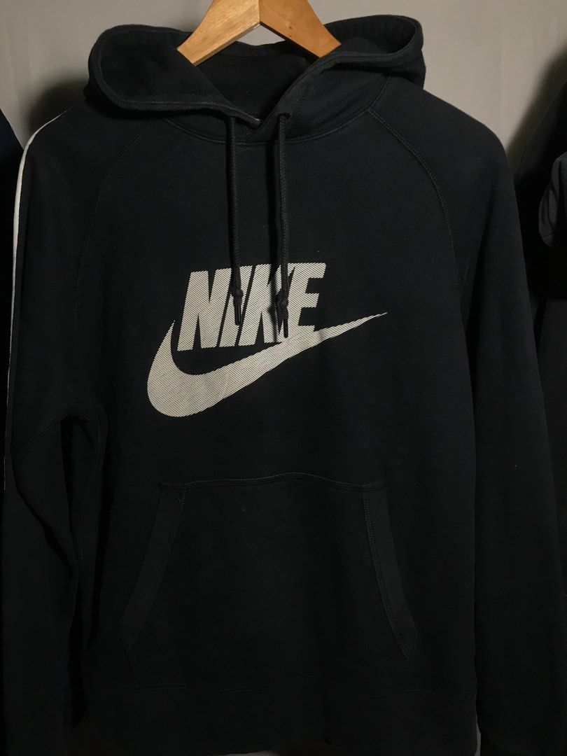 Black nike hoodie big logo online