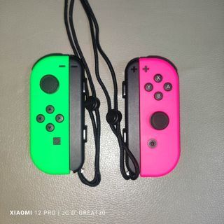 Nintendo Switch Joycon neon Green and pink Original
