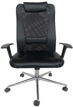 NYL High Back Mesh Office Chair, Adjustable Height-Black Office Partition Office Furniture