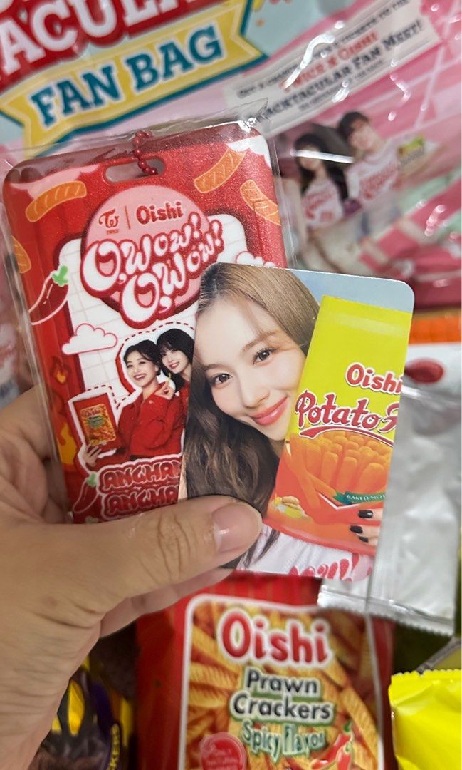 Oishi x twice v2 sana pc mint (Category: K-Wave Merchandise) located in Malabon City. Submitted by djstoree (Listing ID 1308287501, Image 1). Description: Mint .