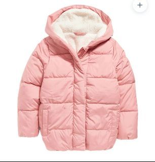 Old Navy Cocoon Sherpa-Lined Hooded
Puffer Jacket for Girls Antique
Coral XL Kids Can Fit Small Adult