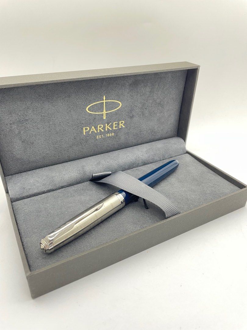 Parker 51 Fountain Pen – Teal Blue Barrel, Fine Nib, Black Ink Cartridge – Premium Gift Box - View #5