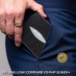 (Part2) 💯% Authentic OCEANIC️ Genuine Stingray Leather Unisex Bifold Wallet (Highly Collectible)