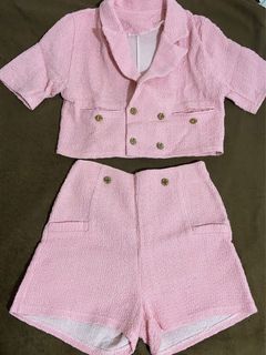 Pink Tweed Coords