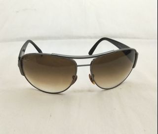 Ray Ban Aviator Gunmetal Black shades sunglasses