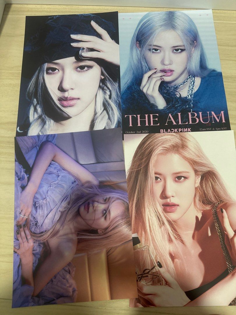 Rose A3 poster 全4張, 興趣及遊戲, 收藏品及紀念品, 韓流 - Carousell