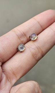 S925 White Opal Stone Earrings 08