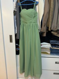 Sage green gown