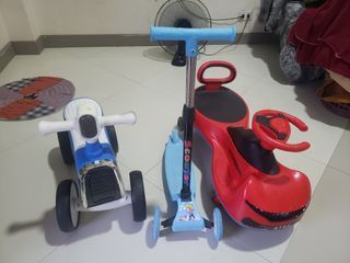 Scooter wiggle and kiddie cart