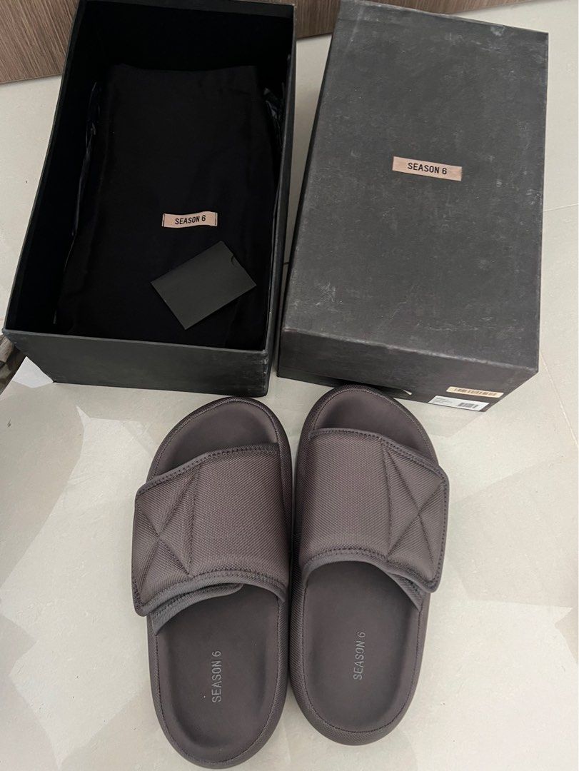 Yeezy season 6 nylon slippers outlet