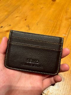 Seiko original unisex genuine leather slim card holder