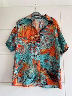 Shein Tropical Print Top and Shorts