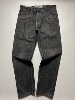 Southpole Premium Dark Worn Wash Jeans ( Loose fit )