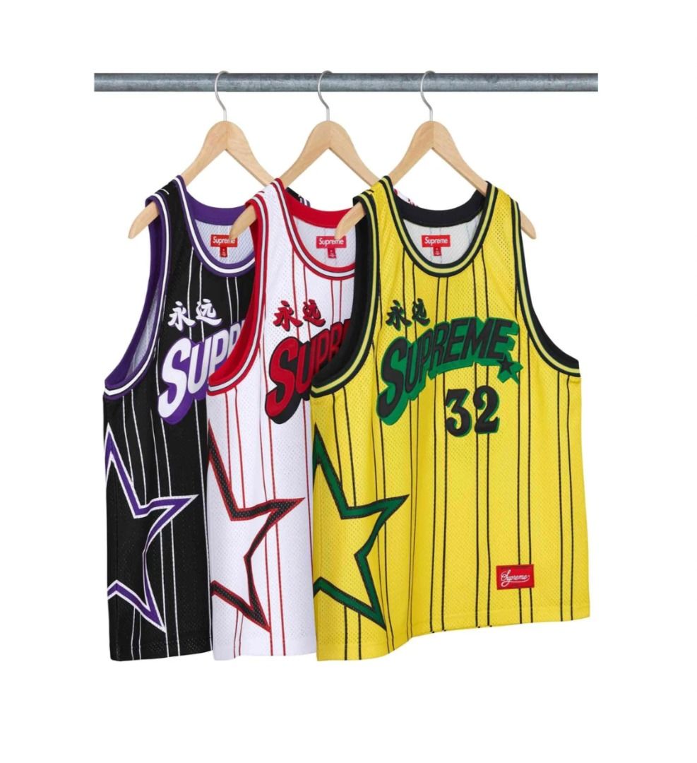 SUPREME STAR BASKETBALL JERSEY Men s Fashion Tops Sets Tshirts Polo Shirts on Carousell