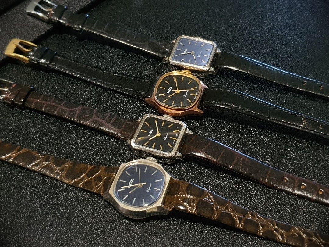 Swiss made Ladies vintage watches. Pagol Enicar Titus. Mechanical manual winding