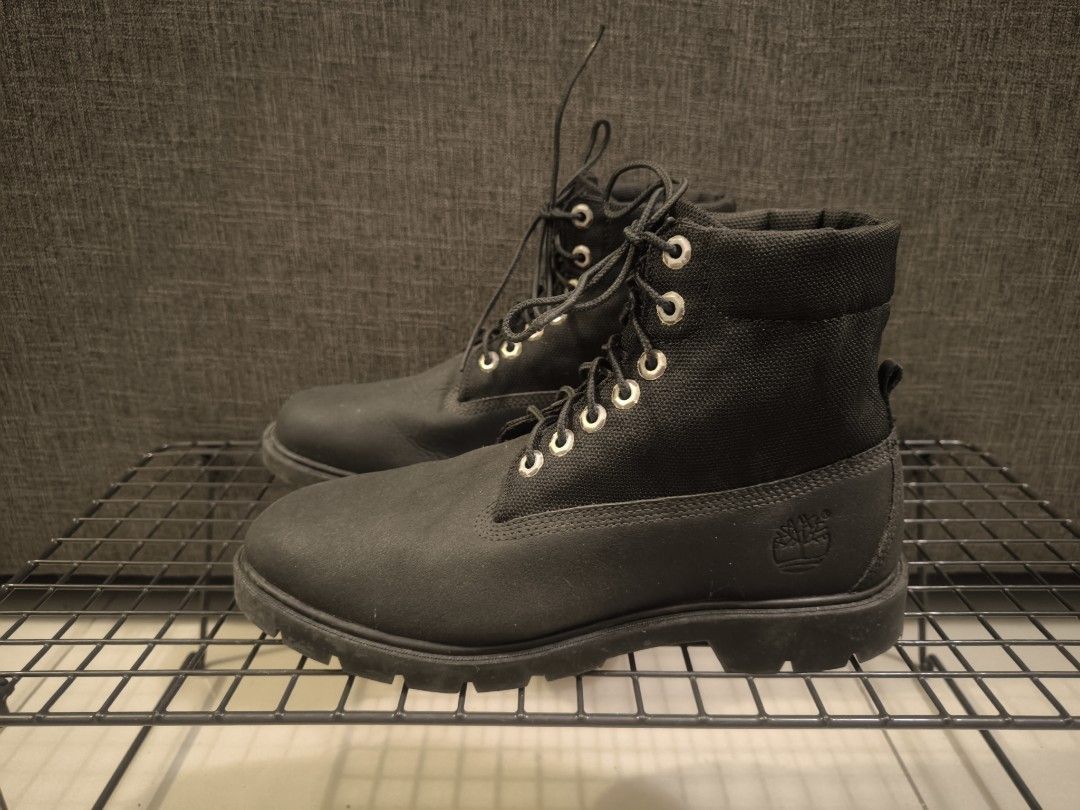 Timberland Basic Roll Top Ankle Boots Black 6223B Mens Lace Up UK9 US9.5W EU43.5 Men s Fashion Footwear Boots on Carousell