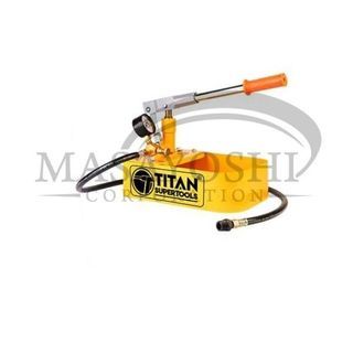 Titan Supertools Manual Hand Pressure Pipe Test Pump Steel Tank ( Yellow ) | Titan | Hydro Test Pump