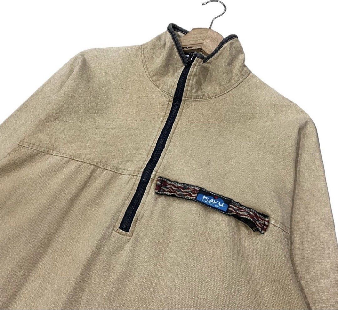 VINTAGE KAVU HALFZIPPER CANVAS JACKET Men s Fashion Coats Jackets and Outerwear on Carousell