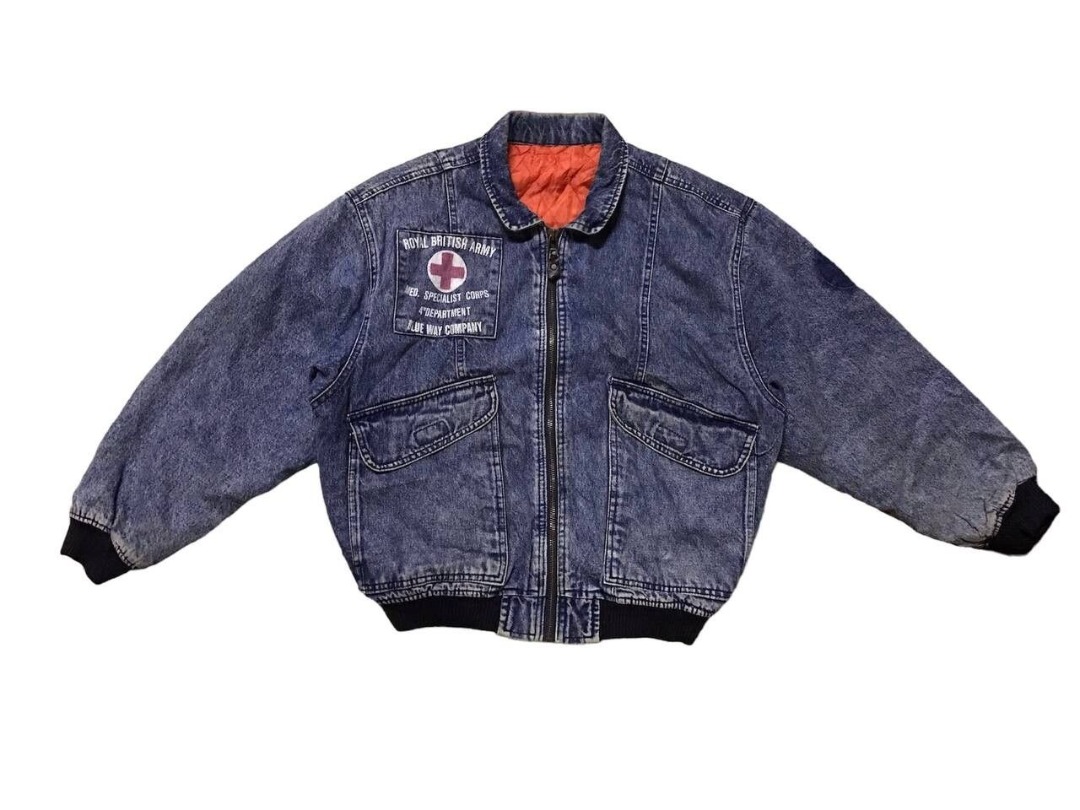 Vintage Royale British Army Jeans Jacket, Men's Fashion, Coats, Jackets