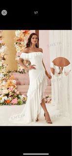 White gown long dress