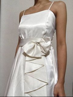 White Midi Dress Gown