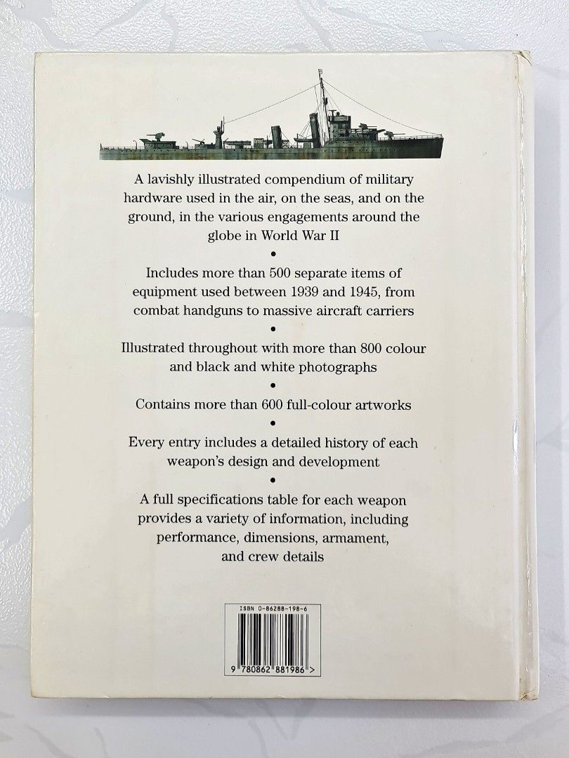 WwII : The Directory of Weapons by Chris Bishop, 544 pages