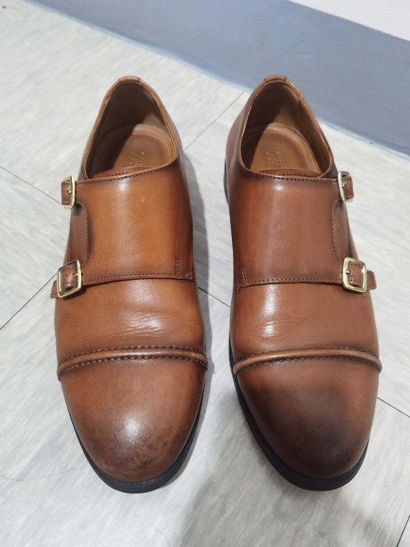 Zara Monk Straps Shoes Men s Fashion Footwear Dress Shoes on Carousell
