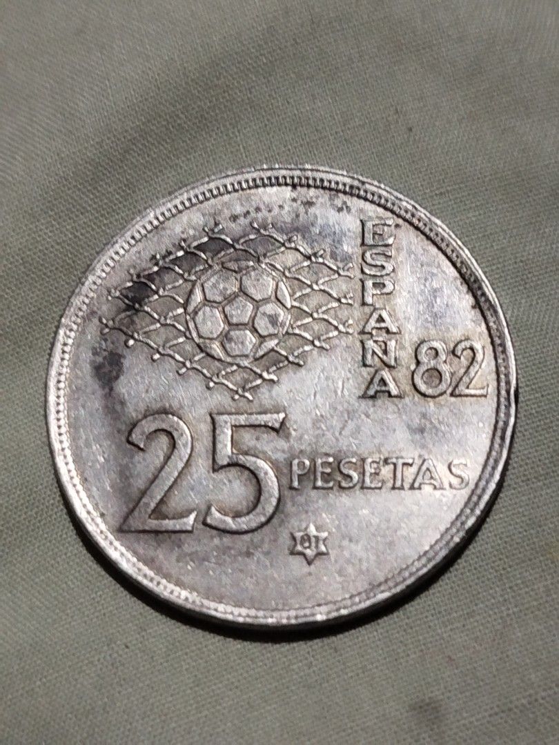 1980 25 pesetas espain doubled die error coin (Category: Currency) located in Subic. Submitted by regiedaniel01 (Listing ID 1308427894, Image 2). Description: add sf.