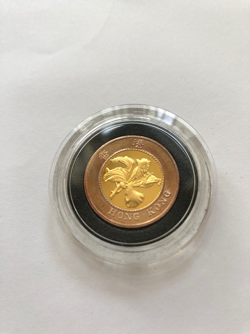 1994年香港政府10元洋紫荊紀念精鑄金幣, 興趣及遊戲, 收藏品及紀念品, 錢幣- Carousell