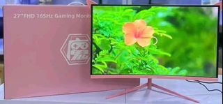 27” Pink Led curved 165hz gaming monitor