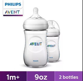 2pc Philips Avent Natural Baby Feeding Bottle 9oz