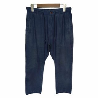 (30-32) ZARA MAN Linen Blue Trousers