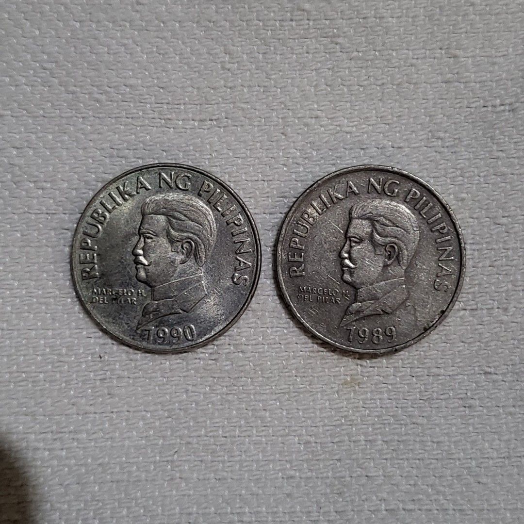 50 Cents 1990, 1989 coin (Category: Currency) located in Angono. Submitted by mho.marie (Listing ID 1308365674, Image 1). Description: 1990 - 150 1989 - 100.