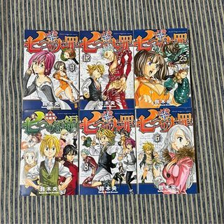 7 Seven Deadly Sins Japanese Text Manga Volume 6, 8, 9, 12, 25 & The VII Stories Book