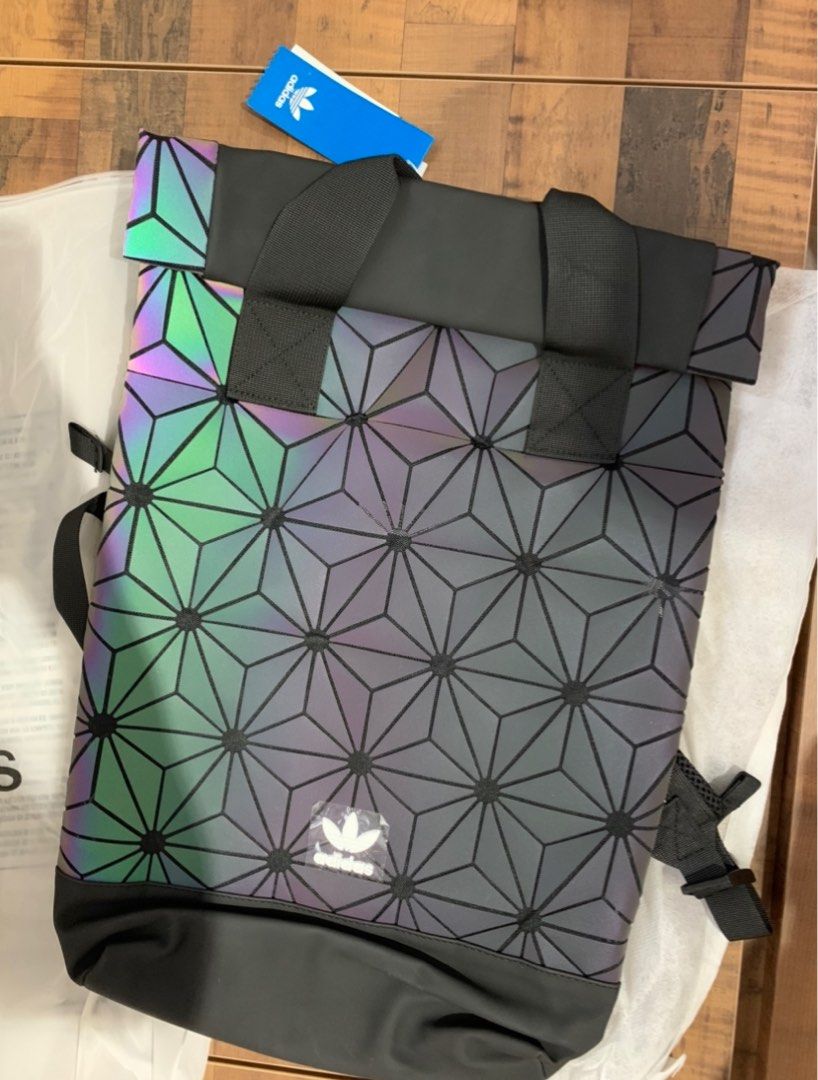 Adidas 3D Top Roll Neon Backpack Men s Fashion Bags Backpacks on Carousell
