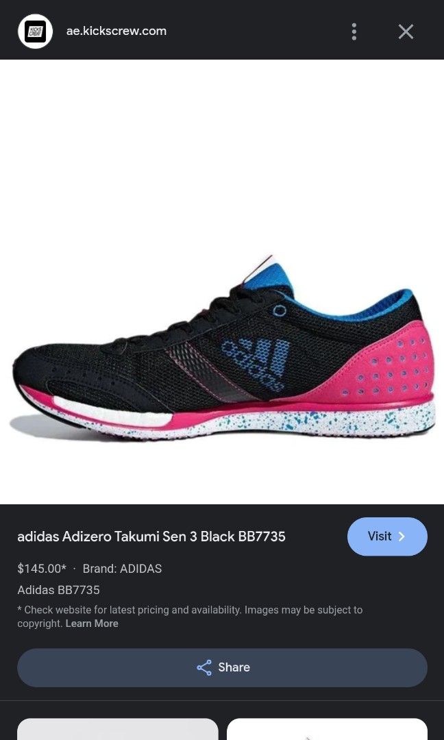 ADIDAS Adizero Takumi (Category: Sneakers) located in Makati City. Submitted by cousina (Listing ID 1308371189, Image 2). Description: 100% Authentic / Original Original Price in the market: ₱7,250.