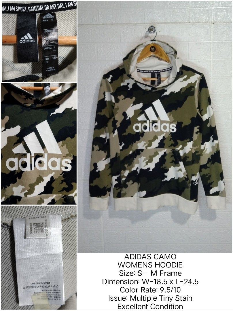 Adidas camo hoodie womens deals