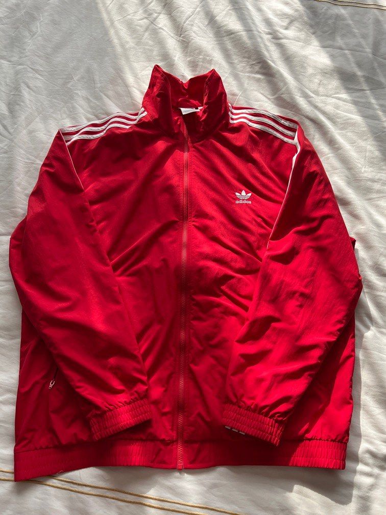 Adidas Size 3XL Lifestyle Adicolor Woven Firebird Track Top Men Red IT2495