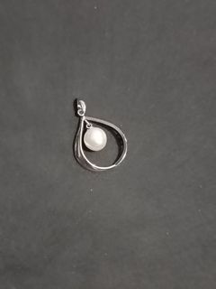 Akoya pearl, silver pendant, japan