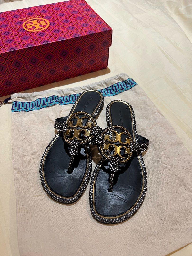 Authentic tory burch miller sandals cheap