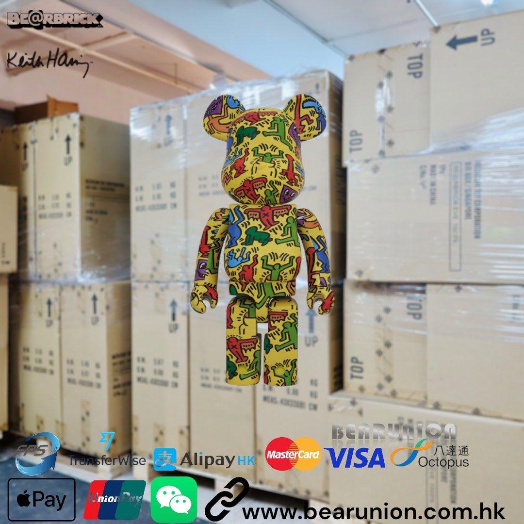 🥇現貨🥇Bearbrick KEITH HARING #5 1000％, 興趣及遊戲, 玩具& 遊戲類 