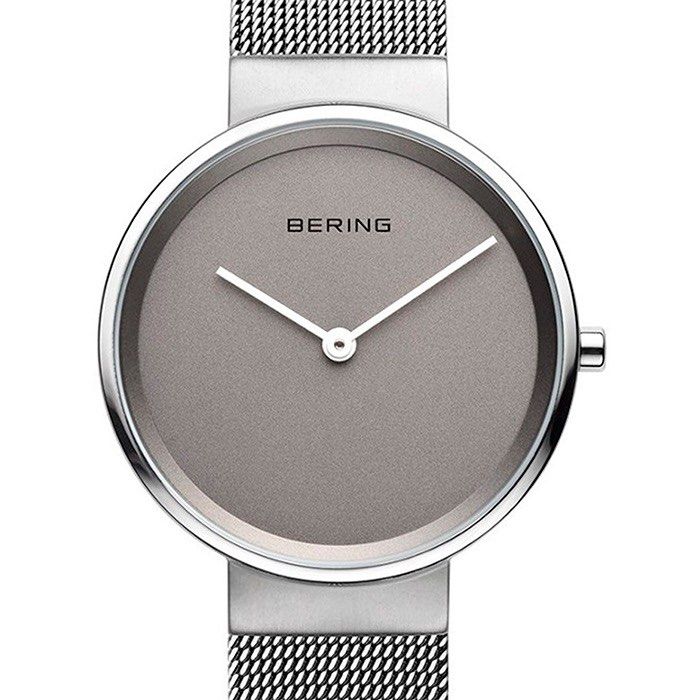 Bering Womens Watch 31mm Silver Tone Stainless Mesh 14531-077 New Battery BERING Women main image 2