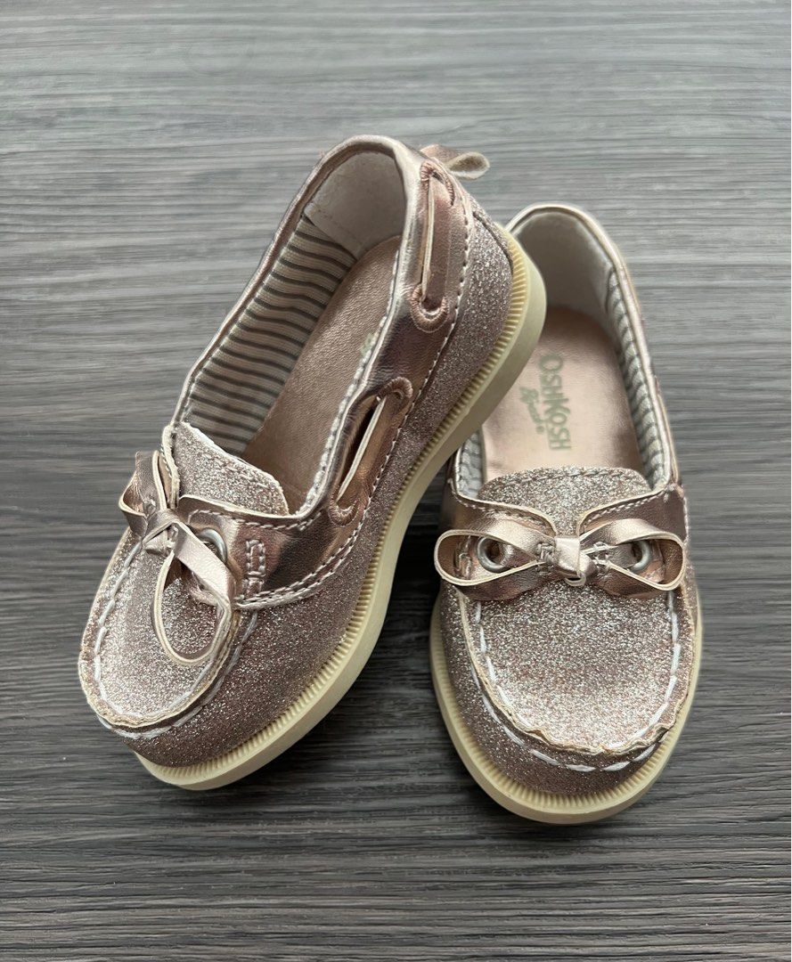 Rose gold boat shoes on sale
