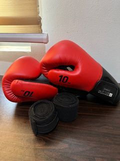 Boxing gloves and wrap